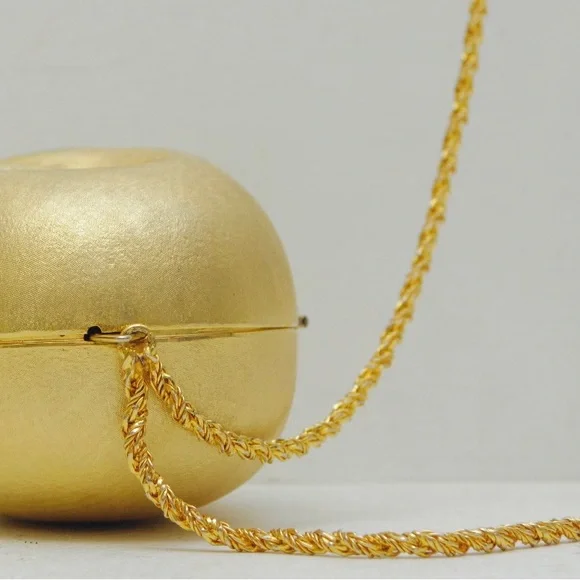 VINTAGE BRASS/GOLD OWL FACE CLUTCH/PURSE RARE MADE IN ITALY ONE OF A KIND - Picture 4 of 5